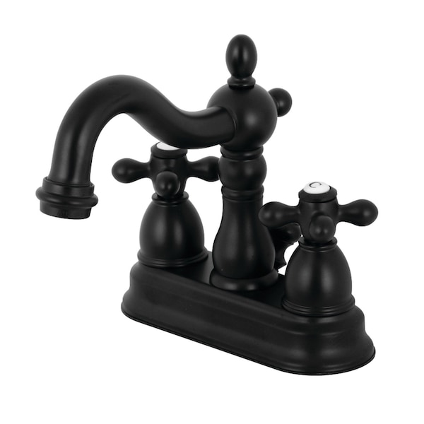 KB1600AX Heritage 4" Centerset Bathroom Faucet, Matte Black